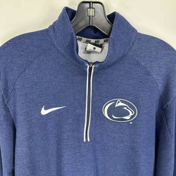 3/$25 Nike Penn State Quarter Zip Shirt S Nittany Lions Dri Fit Navy - Picture 7 of 8